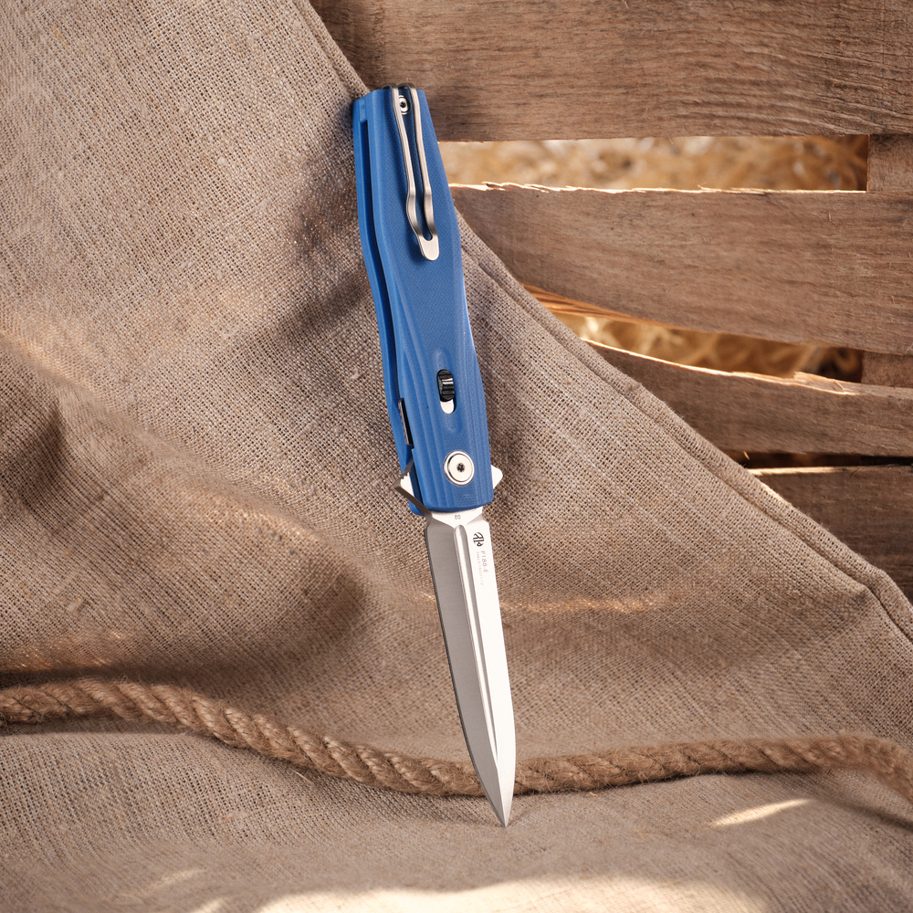 Ніж складаний туристичний Ruike P188-E, (9.1 см) D2 / G10 синій, фото 18